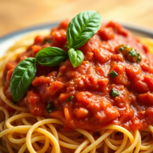 Spaghetti with Marinara Sauce