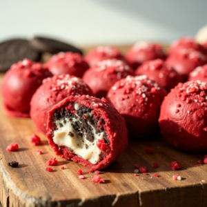 Red Velvet Oreo Truffles