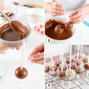 Learn how to decorate cake pops with a stunning marble effect