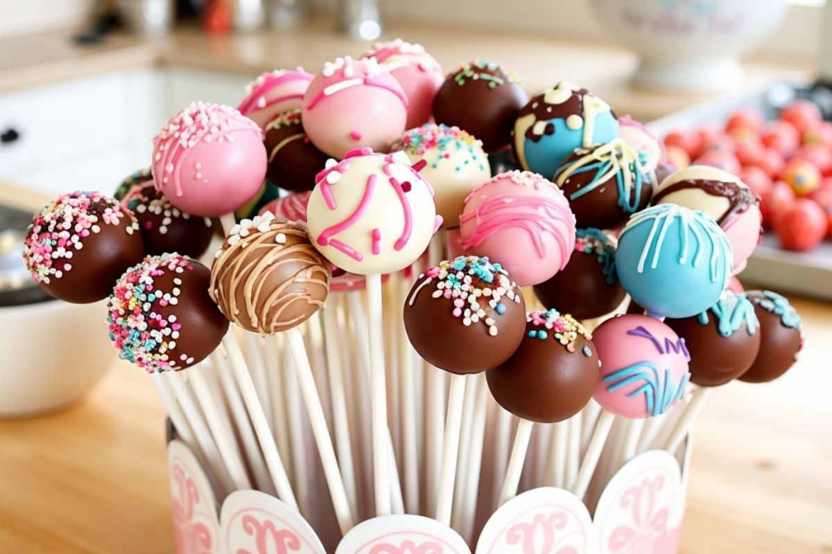 Learn how to decorate cake pops with a stunning marble effect