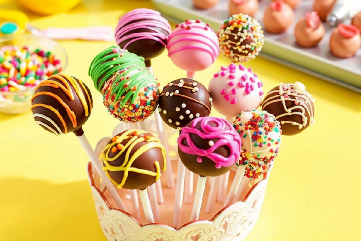 Learn how to decorate cake pops with a stunning marble effect