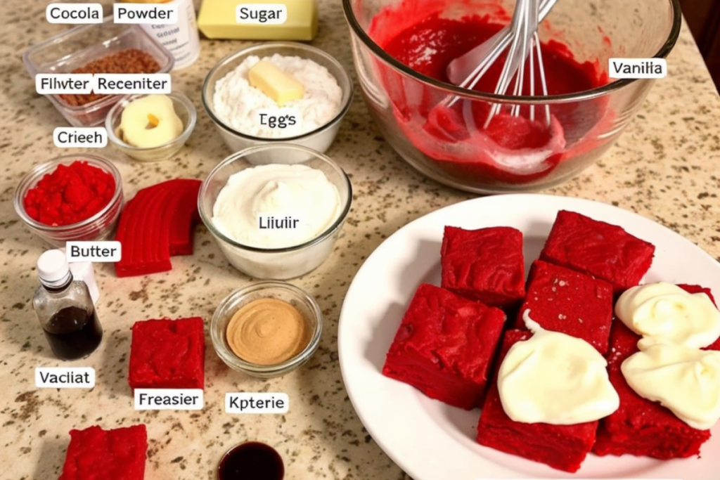 What Are Red Velvet Brownies Made Of?