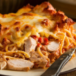 Reheat chicken spaghetti casserole